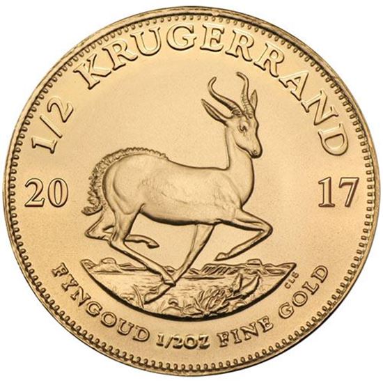 Picture of 1/2oz 22k Gold South African Krugerrand - Varied Years