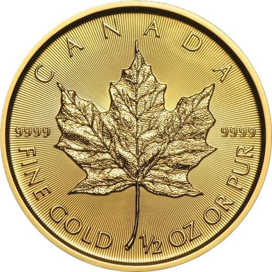 Picture of 1/2oz 24k Gold Canadian Maple Leaf - Varied Years