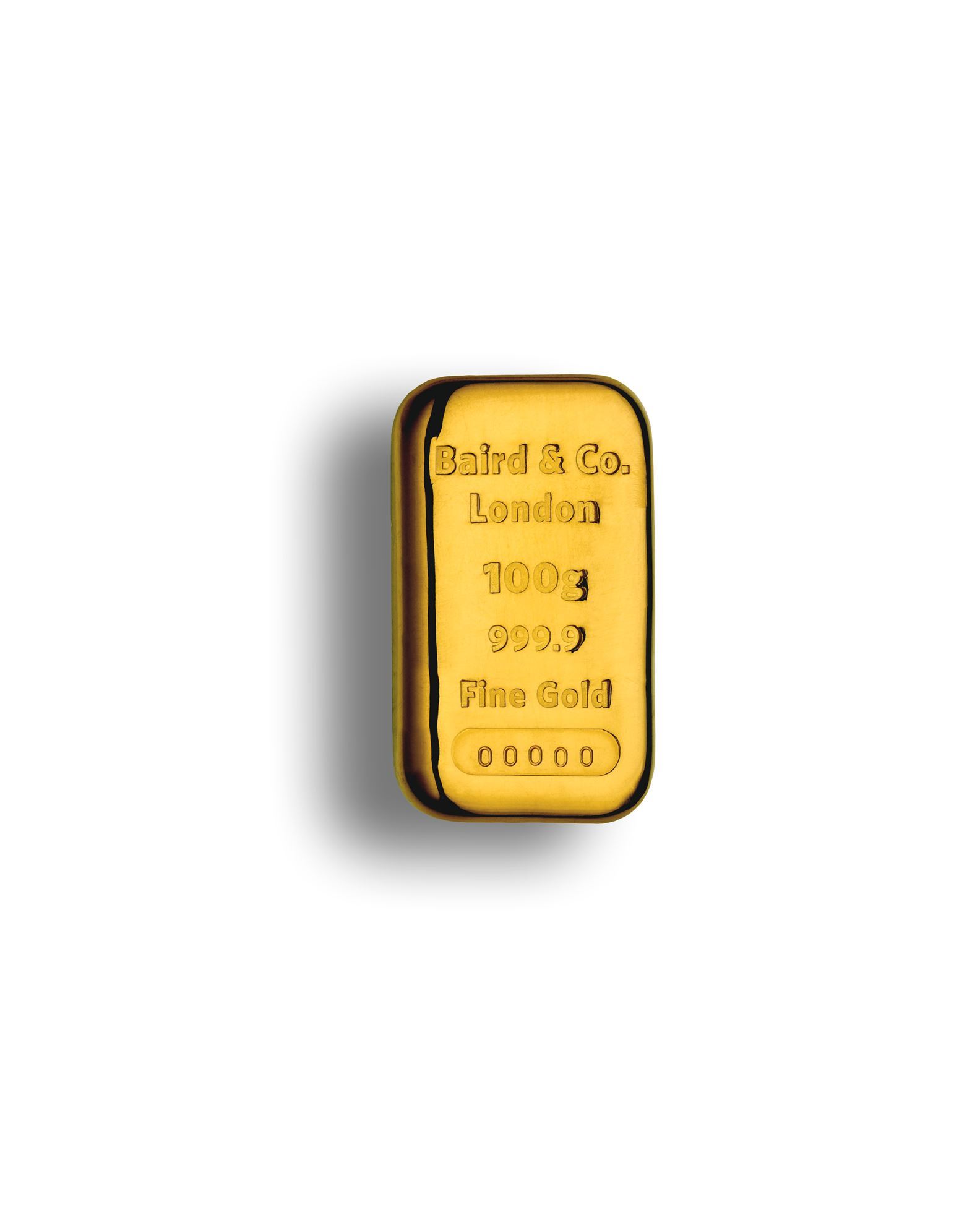 Picture of Baird 100g Cast Gold Bar