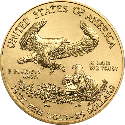 Picture of 1/2oz 22k Gold American Eagle - Varied Years