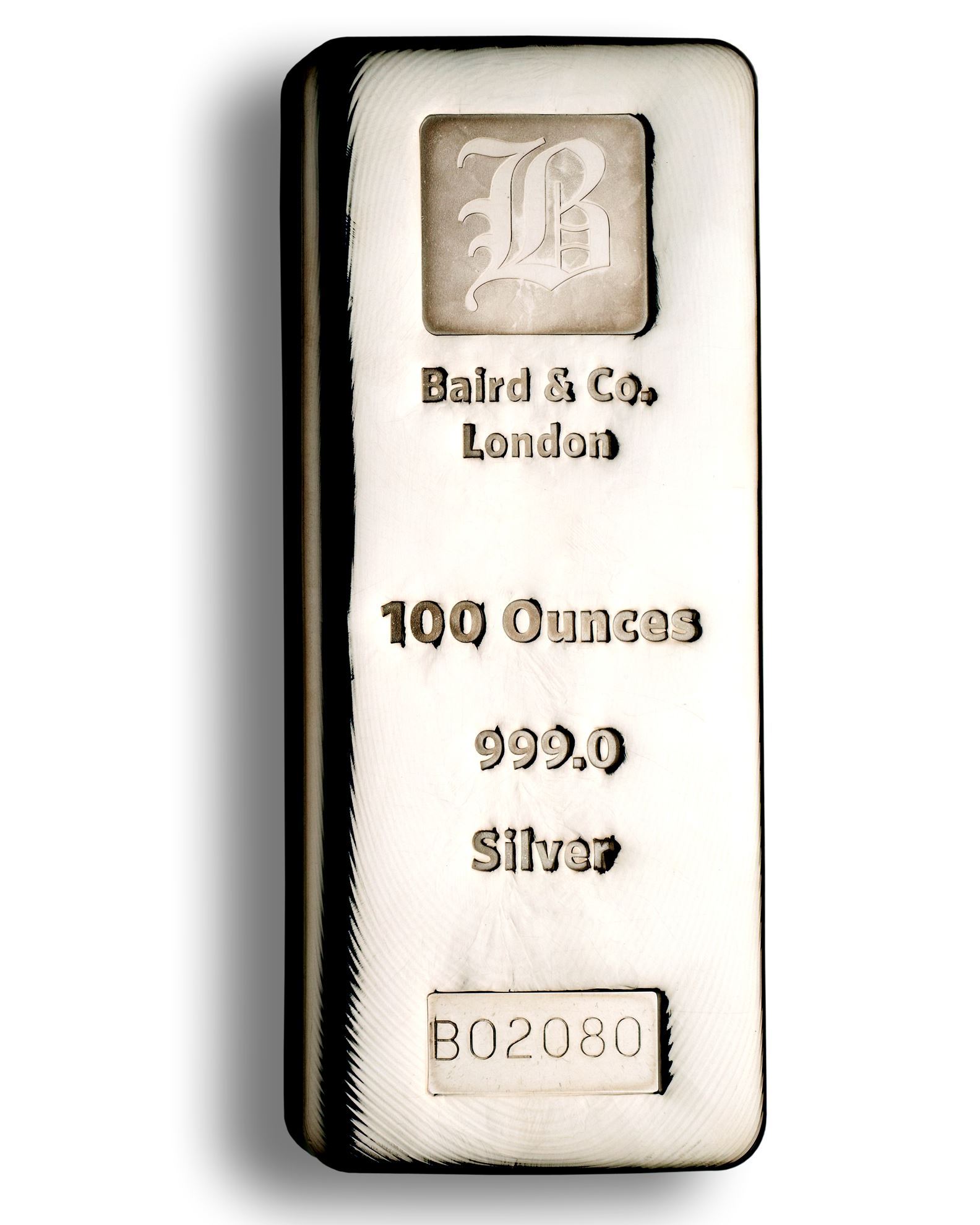 Picture of Baird 100oz Cast Silver Bar