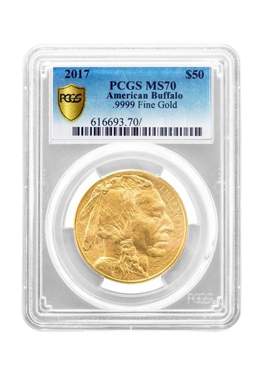 Picture of PCGS 2017 1oz Gold American Buffalo MS70