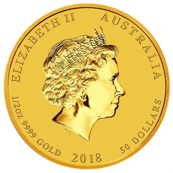 Picture of 2018 1/2oz 24k Gold Australian 'Year Of The Dog'