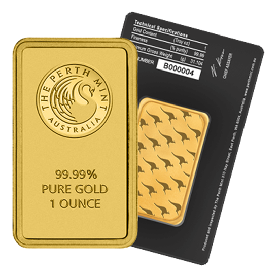 Picture of Perth Mint 1oz Gold Bar