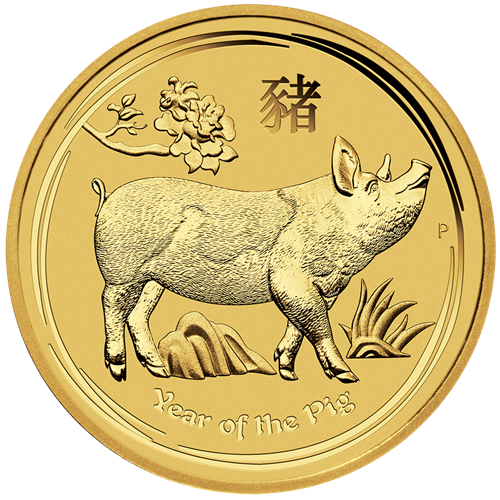 Picture of 2019 1oz 24k Gold Australian 'Year Of The Pig'