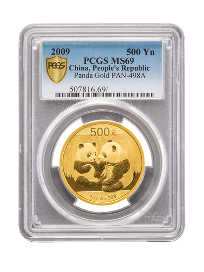 Picture of PCGS 2009 1oz Gold Chinese Panda MS69
