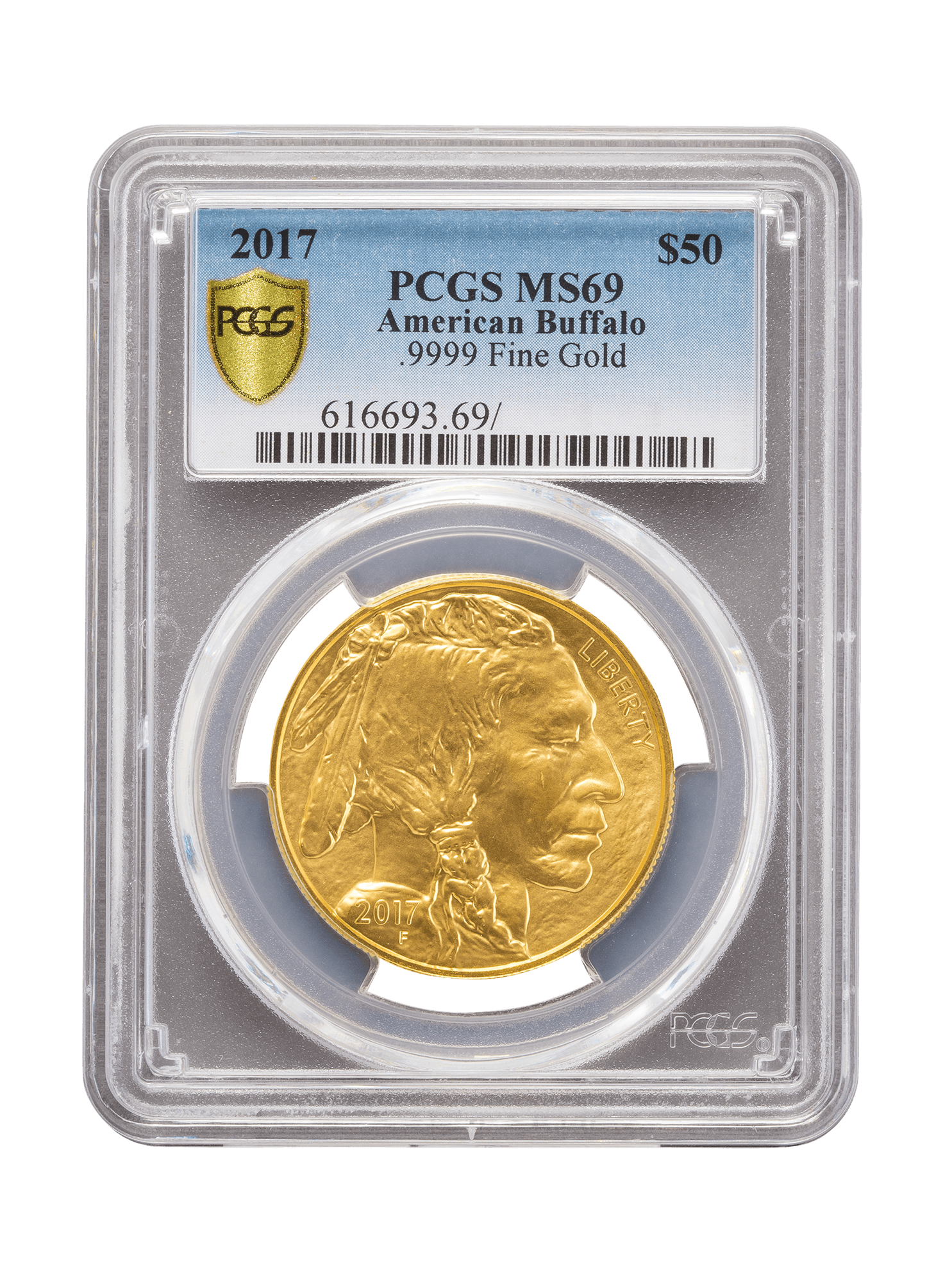 Picture of PCGS 2017 1oz Gold American Buffalo MS69
