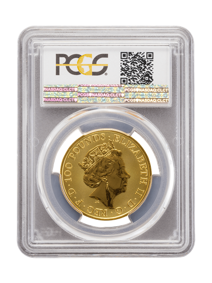 Picture of PCGS 2019 1oz Gold Queen's Beast 'Falcon' MS70