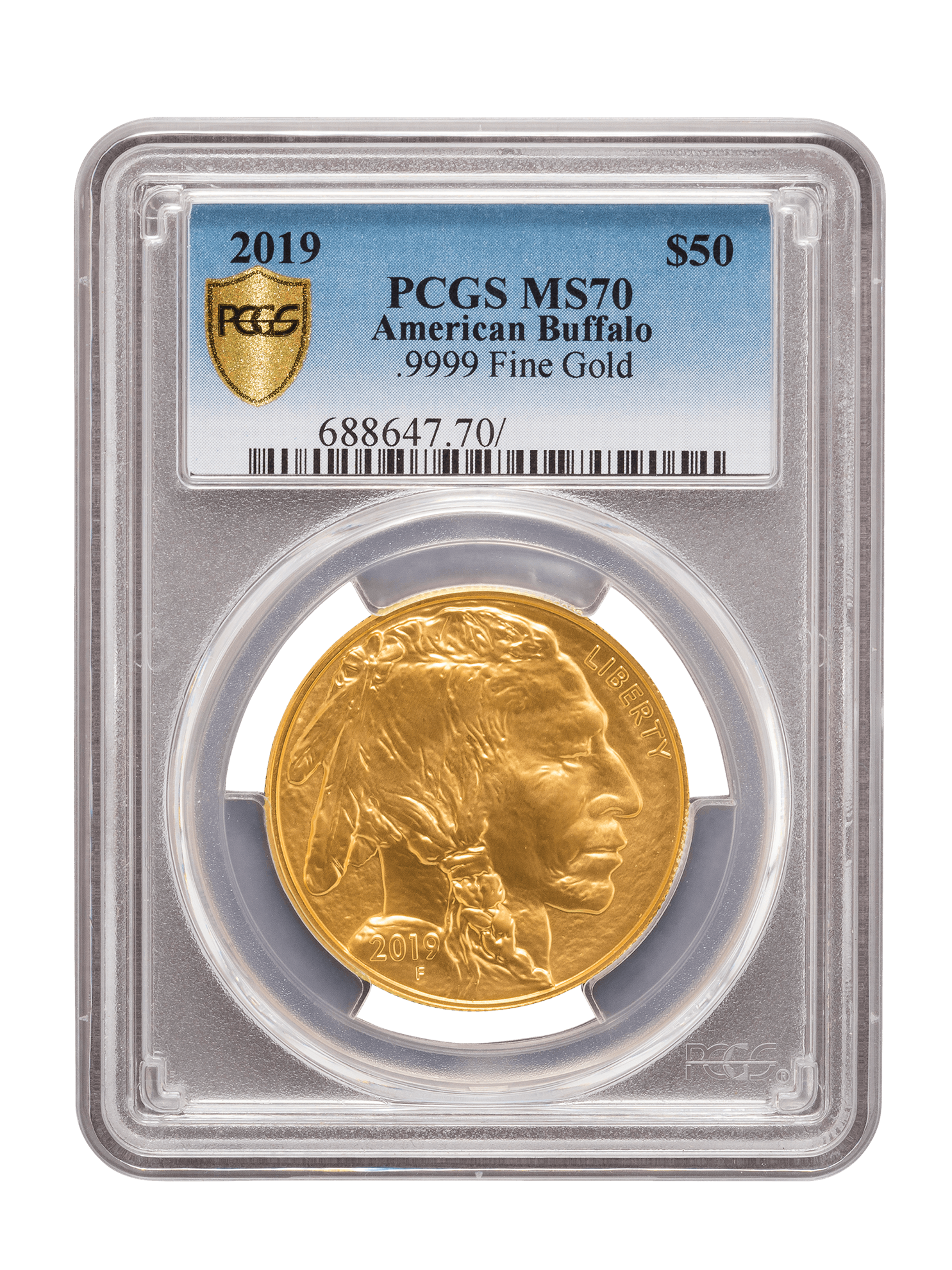 Picture of PCGS 2019 1oz Gold American Buffalo MS70