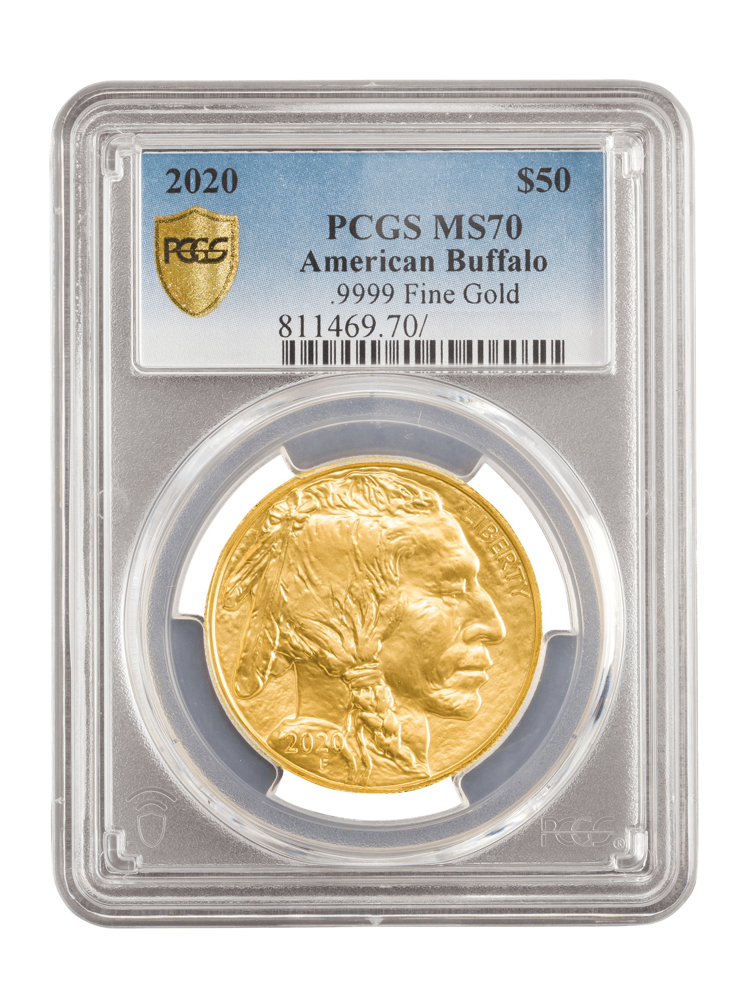 Picture of PCGS 2020 1oz Gold American Buffalo MS70