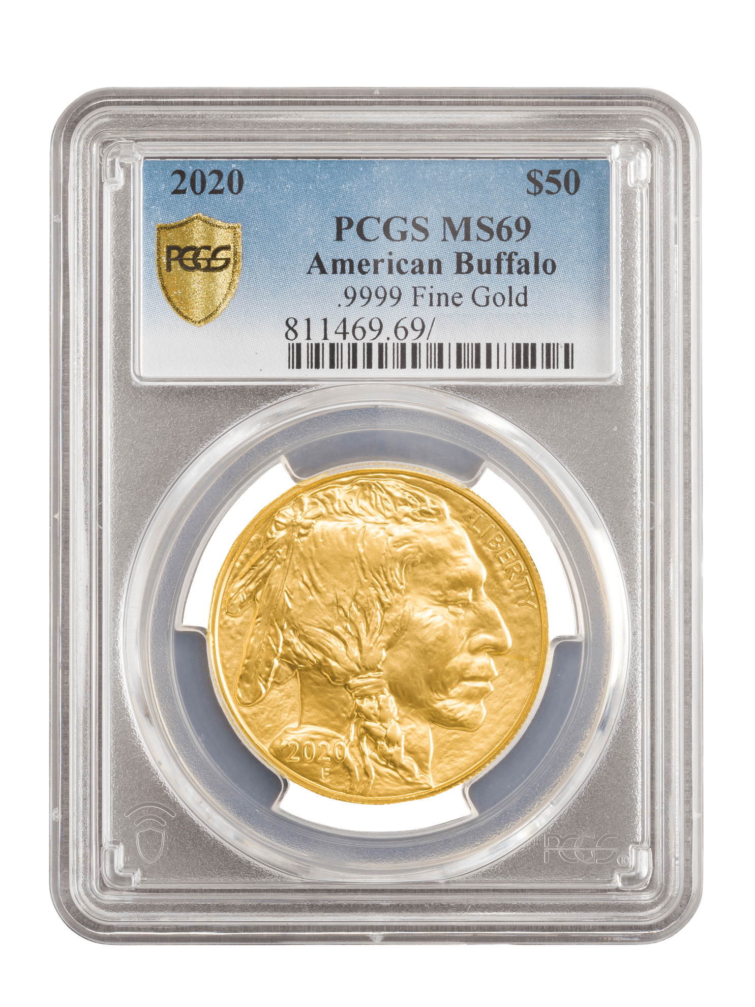 Picture of PCGS 2020 1oz Gold American Buffalo MS69