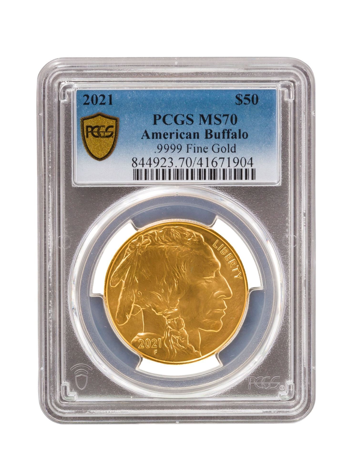 Picture of PCGS 2021 1oz Gold American Buffalo MS70