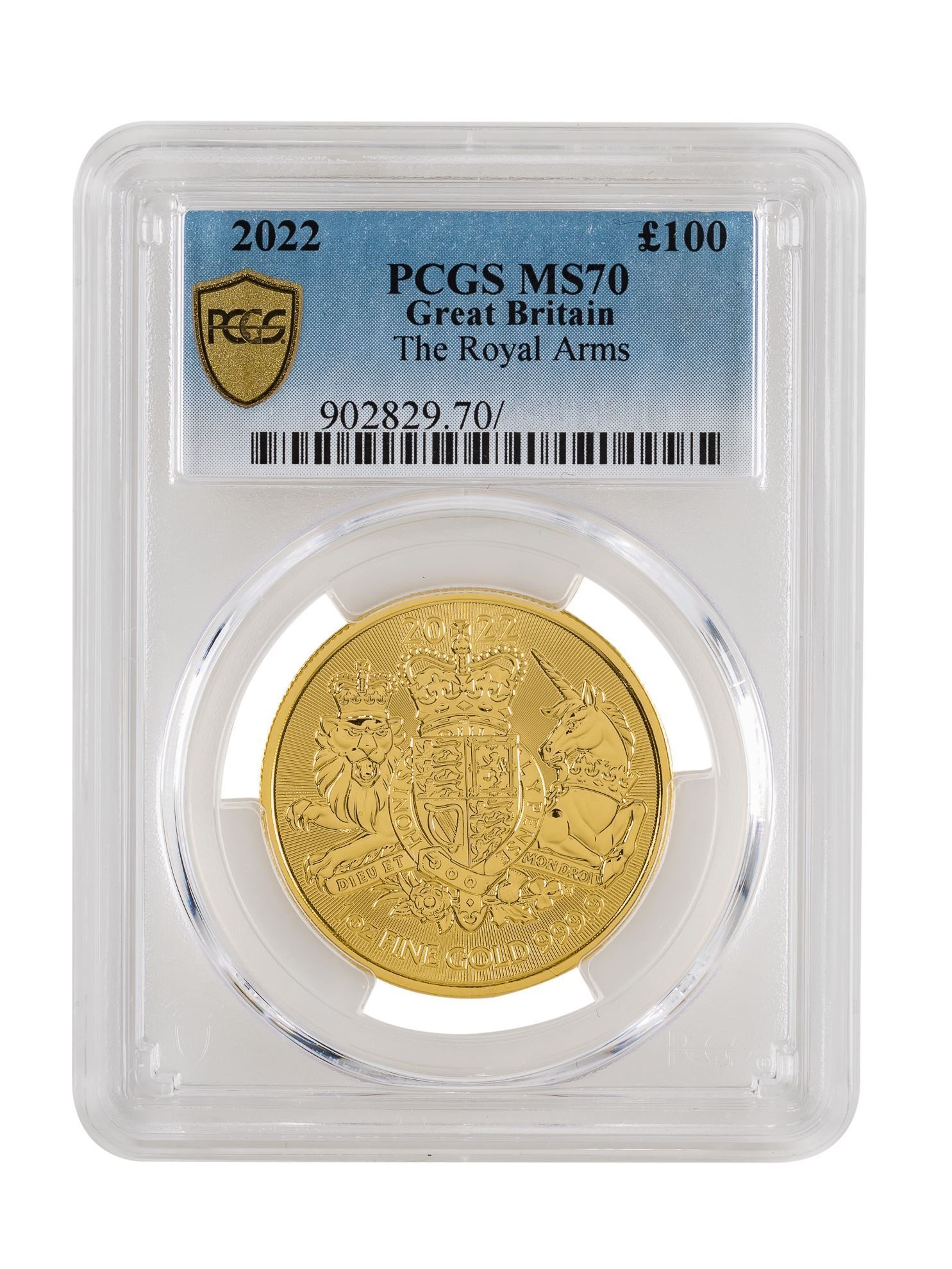 Picture of PCGS 2022 1oz Gold Coat of Arms MS70