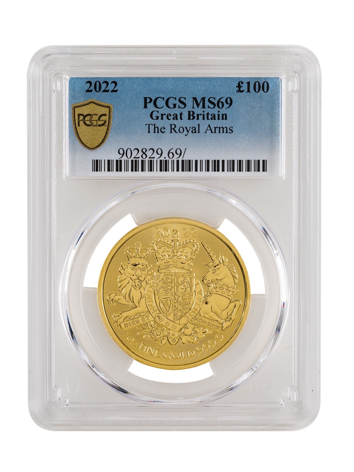 Picture of PCGS 2022 1oz Gold Coat of Arms MS69