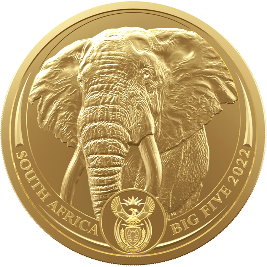 Picture of 2022 1oz 24k Gold South African 'Big 5 Series' - Elephant