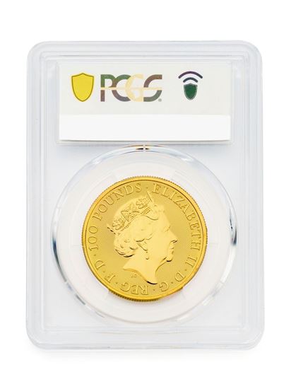 Picture of PCGS 2021 1oz Gold Queen's Beast 'Completer' MS70